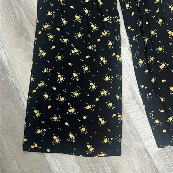 Floral Wide Leg Women's Pants - Picture 3 of 8